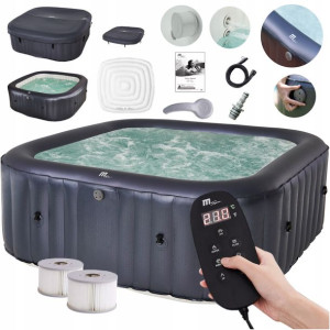 Jacuzzi Z Hydromasażem Ogrodowe Bicze Wodne + Ozon