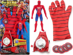 Strzelająca Rękawica WYRZUTNIA SPIDERMAN + Figurka