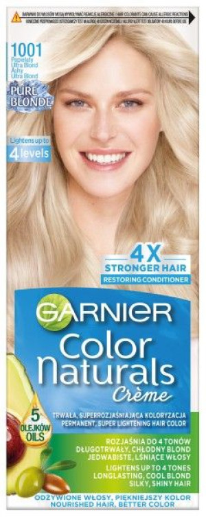 Garnier Color Naturals Krem koloryzujący nr 1001 Popielaty Ultra Blond