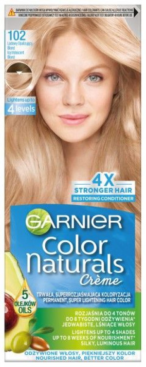 Garnier Color Naturals Krem koloryzujący nr 102 Lodowy Opalizujący Blond
