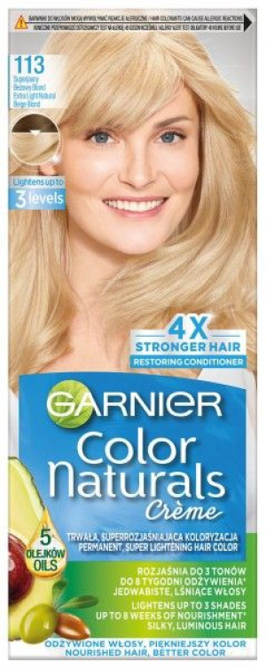 Garnier Color Naturals Krem koloryzujący nr 113 Superjasny Beżowy Blond