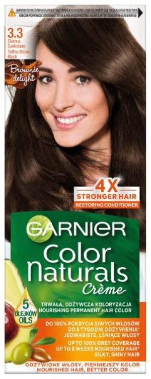 Garnier Color Naturals Krem koloryzujący nr 3.3 Ciemna Czekolada