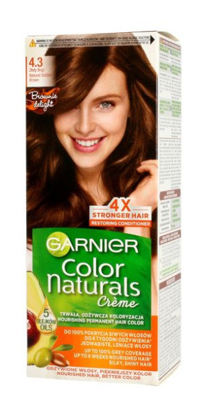 Garnier Color Naturals Krem koloryzujący nr 4.3 Złoty Brąz