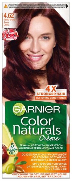 Garnier Color Naturals Krem koloryzujący nr 4.62 Słodka Wiśnia