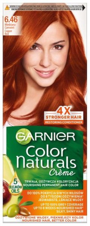 Garnier Color Naturals Krem koloryzujący nr 6.46 Miedziana Czerwień