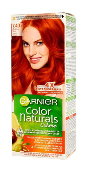 Garnier Color Naturals Krem koloryzujący nr 7.40 Miedziany Blond