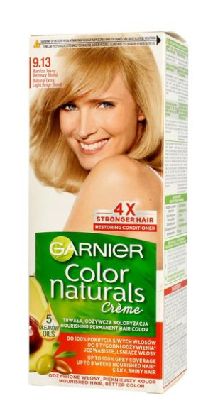 Garnier Color Naturals Krem koloryzujący nr 9.13 Bardzo Jasny Beżowy Blond