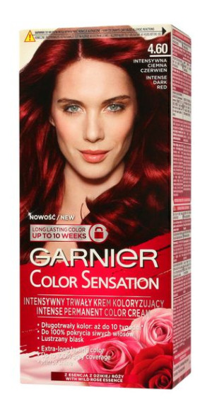 Garnier Krem koloryzujący 4.60 Red Brown Intensywna ciemna czerwień