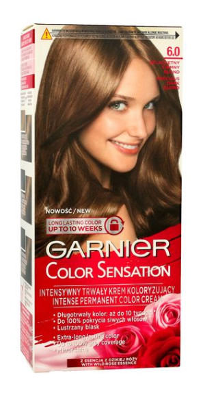 Garnier Krem koloryzujący 6.0 Dark Blond- Szlachetny ciemny blond