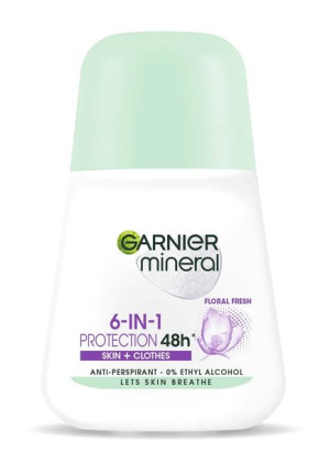 Garnier Dezodorant 6in1 Protection 48h Floral Fresh Skin+Clothes 50ml