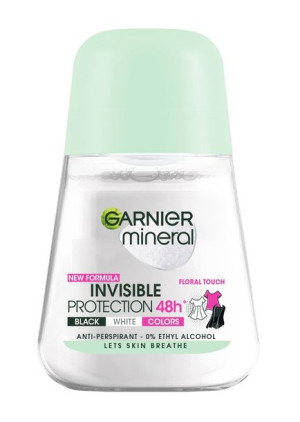 Garnier Dezodorant Invisible Protection 48h Floral Touch Black,White,Colors