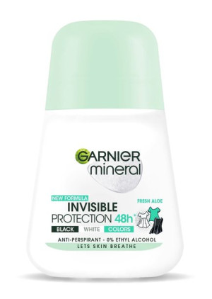 Garnier Dezodorant Invisible Protection 48h Fresh Aloe Black,White,Colors