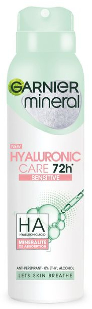 Garnier Dezodorant w sprayu 72H Hyaluronic Care Sensitive 150ml