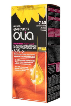 Garnier Olia Farba do włosów nr 7.40 Intensywna Miedź