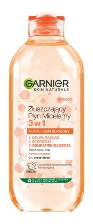 Garnier Złuszczający Płyn micelarny 3w1 400ml