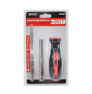Awtools Wkrętak Dwustronny+końcówki 6w1