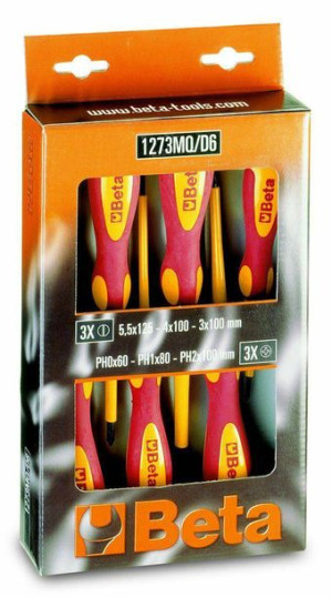 Beta Wkrętaki Komplet 6szt.izolowane /1273mq/d6