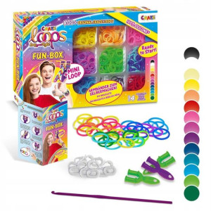 Zestaw Do Robienia Bransoletek Gumki 800szt Box