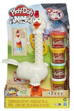 Playdoh Ciastolina Zestaw Farma Kurczak Dźwięki