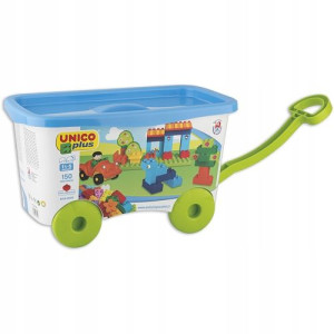 Pojemnik Klocki Unico 8519 Wózek 150el