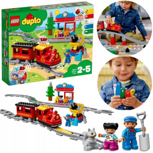 Lego 10874 Duplo Pociąg Parowy Towarowy Kolejka