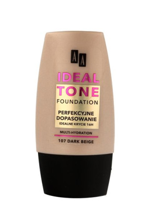 AA Make Up Ideal Tone Podkład "Perfekcyjne Dopasowanie" nr 107 dark beige