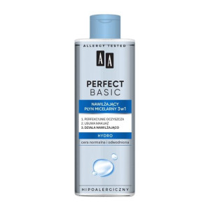 AA Perfect Basic Nawilżający Płyn micelarny 3w1 Hydro 200ml