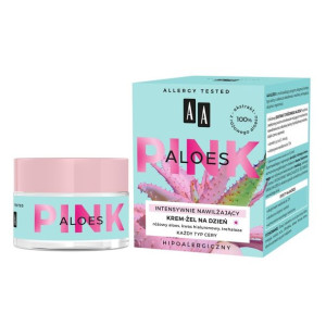 AA Pink Aloes Intensywnie Nawilżający Krem-żel na dzień 50ml