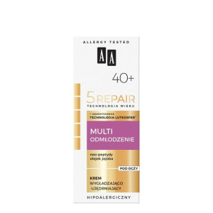 AA 40+ Multi Odmłodzenie Krem wygładzająco-ujędrniający pod oczy 15ml