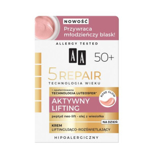 AA 50+ Aktywny Lifting Krem liftingująco-rozświetlający na dzień 50ml