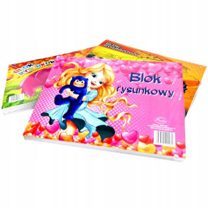 Zestaw 10x Szkicownik 20 Białych Kartek A4 80g/m2
