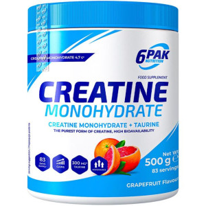 6PAK Nutrition Creatine Monohydrate 500g Grapefruit