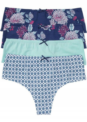 Bonprix 4 Szt Bawełniane Majtki Figi Ze Wzorem 32-34 939803