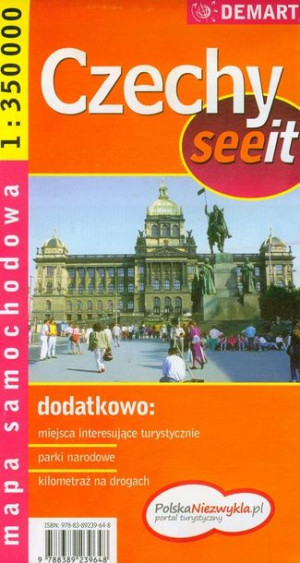 Czechy See It Mapa Samochodowa W Skali 1 350 000