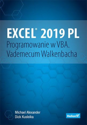 Excel 2019 Pl Programowanie W Vba Vademecum Helion