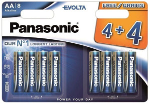 8x Bateria Panasonic Evolta Lr6 Aa Alkaliczna