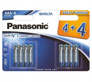 8x Bateria Panasonic Evolta Lr3 Aaa Alkaliczna