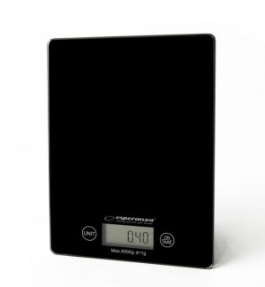 Waga Kuchenna Elektroniczna Szklana Max 5kg Black