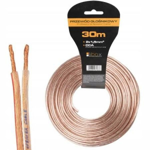 Przewód Kabel Głośnikowy Cca Hq 2x1,5mm 30 Metrów