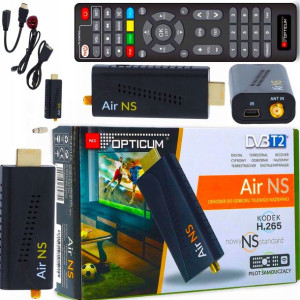 Dekoder Dvbt2 Naziemnej Hdmi Tuner Mini H.256 Hevc