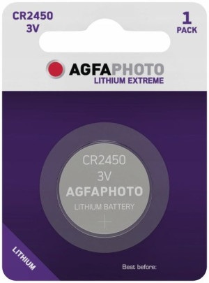 1x Bateria Guzikowa Agfaphoto Cr2450 3v Litowa