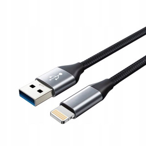 Wzmacniany Wytrzymały Kabel Usb-a Lightning 2m