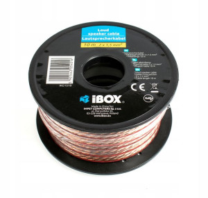 Kabel Głośnikowy Ibox 10m 2x1,5mm2 Cca Szpula