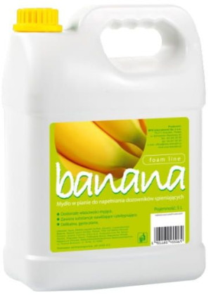 Mydło w pianie 5l o zapachu bananowym