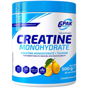 6PAK Nutrition Creatine Monohydrate 500g Lemon