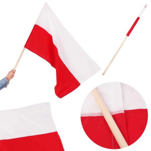 Zestaw Narodowy Flaga Polski + Kij