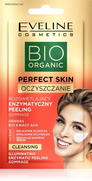 Eveline Rozświetlający Enzymatyczny Peeling z bio kwasami AHA i ananasem