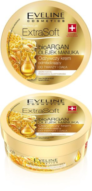 Eveline bio Argan i Olejek Manuka Odżywczy krem do twarzy i ciała 175ml