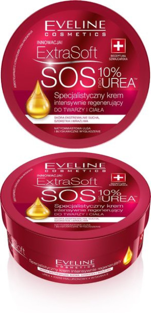 Eveline SOS 10% Urea Krem intensywnie regenerujący do twarzy i ciała 175ml