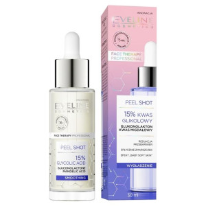 Eveline Peel Shot Kuracja wygładzająca 15% Kwas Glikolowy 30ml